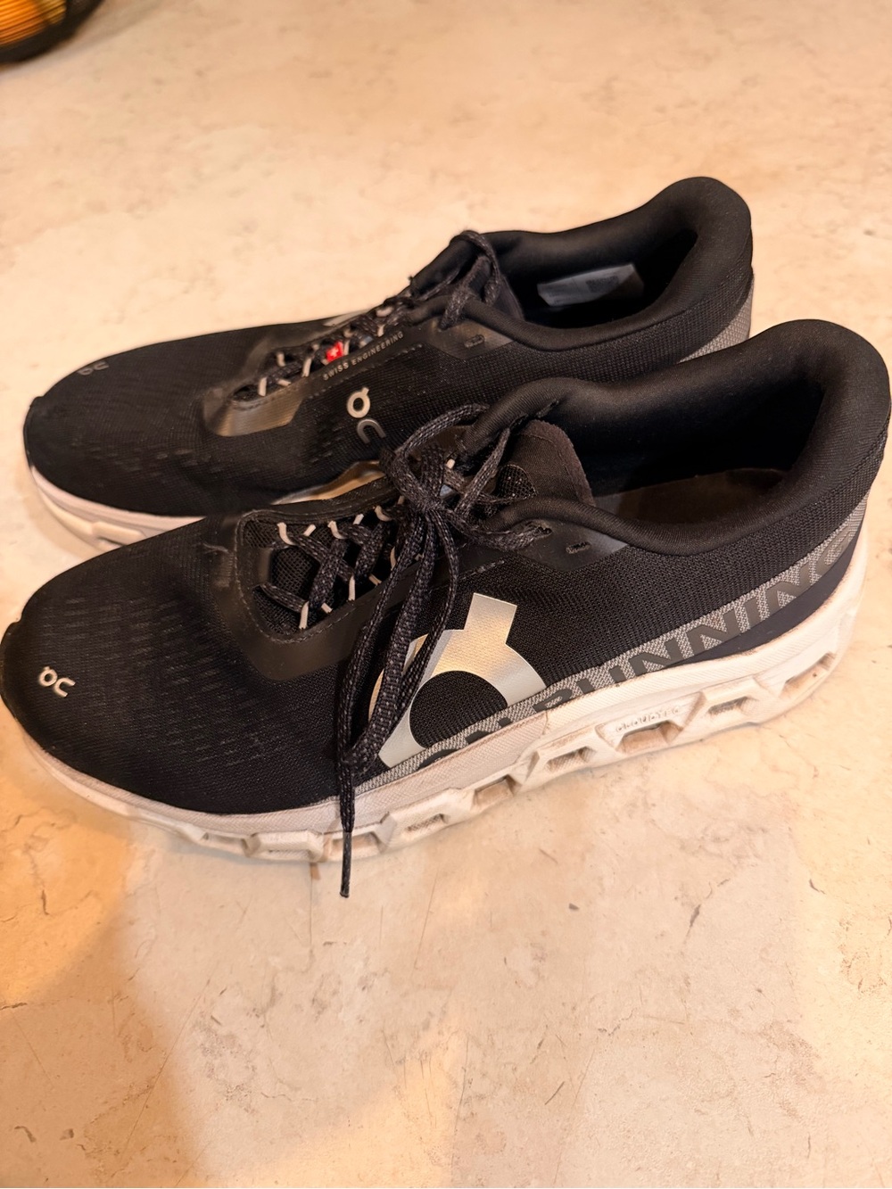 On Running Running Womens Black Cloudrunning Lightweight Running Shoes